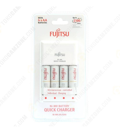 Fujitsu Quick Charger AA + 4 Battery